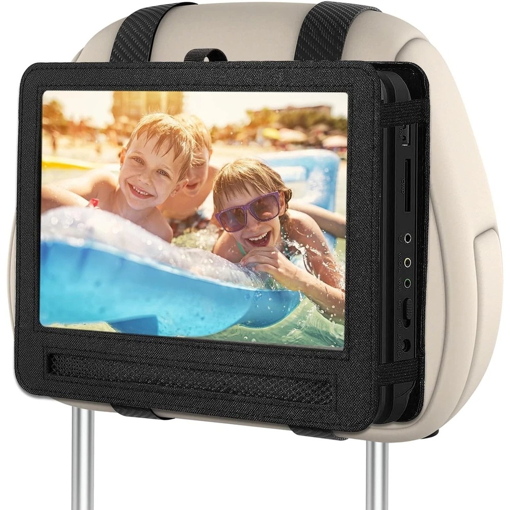 Car Headrest‎ Mount Holder Strap Case for Swivel & Flip Style Portable 10 inch